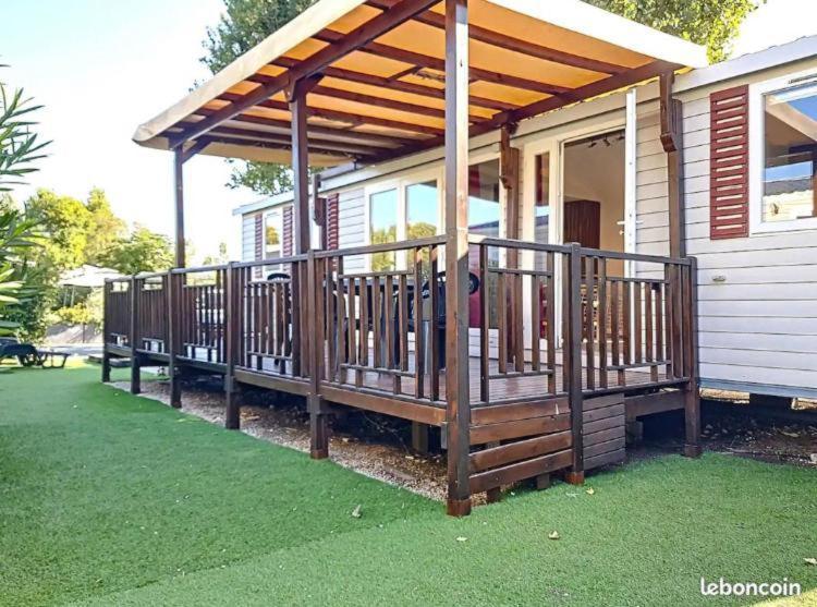 Fréjus Le Moorea Mobilhome Camping Le Montourey 4 Etoiles מראה חיצוני תמונה
